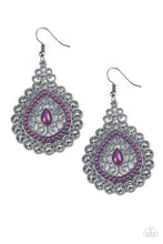 Load image into Gallery viewer, Carnival Courtesan - Purple Earrings