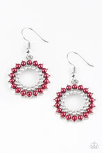 Load image into Gallery viewer, Wreathed in Radiance - Red Earrings