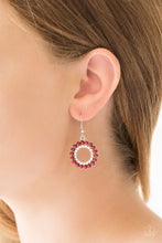 Load image into Gallery viewer, Wreathed in Radiance - Red Earrings