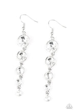 Load image into Gallery viewer, Raining Rhinestones - White Earrings