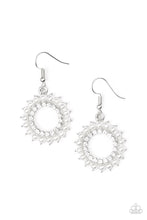 Load image into Gallery viewer, Wreathed In Radiance - White Earrings