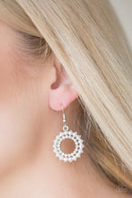 Load image into Gallery viewer, Wreathed In Radiance - White Earrings