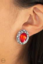 Load image into Gallery viewer, East Side Etiquette - Red Clip-On Earrings