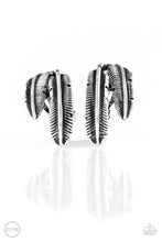 Load image into Gallery viewer, Things QUILL Work Out - Silver Clip-On Earrings