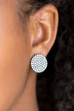 Load image into Gallery viewer, Radiant Ripples - Black Gunmetal Post Earrings