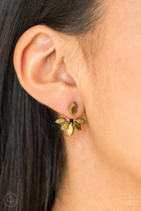 Radical Refinement - Brass Double-Sided Post Earrings