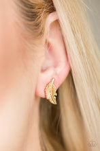 Load image into Gallery viewer, Flying Feathers - Gold Post Earrings