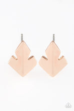 Load image into Gallery viewer, Fire Drill - Rose Gold Post Earrings