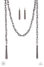 Load image into Gallery viewer, SCARFed for Attention - Black (Gunmetal) Necklace