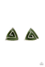 Load image into Gallery viewer, On Blast - Green Post Earrings