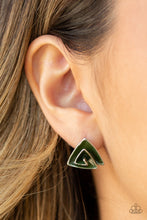 Load image into Gallery viewer, On Blast - Green Post Earrings