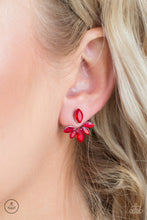 Load image into Gallery viewer, Radical Refinement - Red Double-Sided Post Earrings