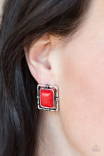 Load image into Gallery viewer, Center STAGECOACH - Red Post Earrings
