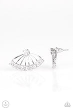 Load image into Gallery viewer, Disco Drama - White Double-Sided Post Earrings