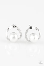 Load image into Gallery viewer, Stylishly Suave - White Post Earrings