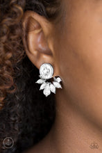 Load image into Gallery viewer, Radically Royal - White Double-Sided Post Earrings