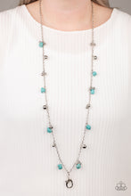 Load image into Gallery viewer, Both Feet On The Ground - Blue Lanyard
