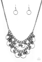 Load image into Gallery viewer, Warning Bells - Black Gunmetal Necklace