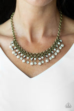 Load image into Gallery viewer, You May Kiss the Bride - Brass Necklace