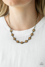 Load image into Gallery viewer, Starlit Socials - Brass Necklace