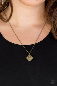 Find Joy - Brass Necklace