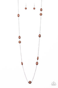 Pacific Piers - Brown Necklace