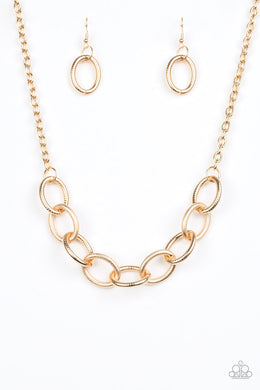 Boldly Bronx - Gold Necklace