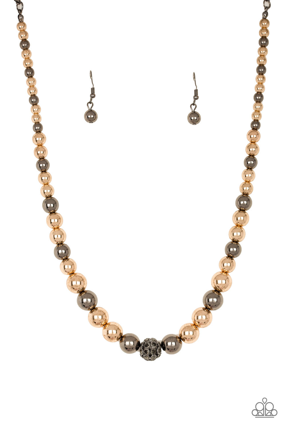 High-Stakes FAME - Multi (Gunmetal) Necklace