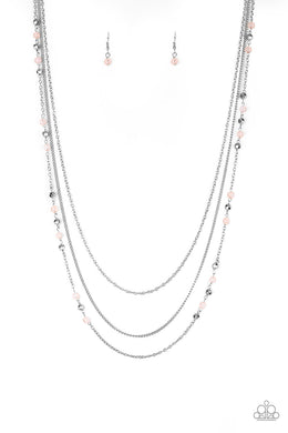 Colorful Cadence - Pink Necklace