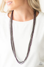 Load image into Gallery viewer, Colorful Calamity - Purple Necklace