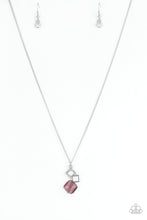 Load image into Gallery viewer, Stylishly Square - Purple Necklace
