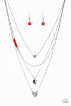 Load image into Gallery viewer, Gypsy Heart - Red Necklace
