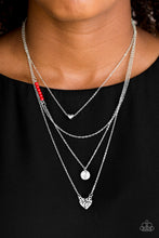 Load image into Gallery viewer, Gypsy Heart - Red Necklace
