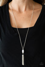 Load image into Gallery viewer, Tassel Tease - White Necklace