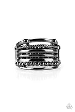 Load image into Gallery viewer, The STEEL Of Night - Black Gunmetal Ring