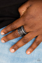 Load image into Gallery viewer, The STEEL Of Night - Black Gunmetal Ring