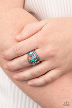 Load image into Gallery viewer, Treasure Chest Charm - Blue Ring