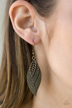 Load image into Gallery viewer, Wind Wanderer - Brass Earrings