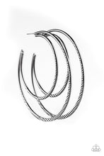 Load image into Gallery viewer, Drop It Like Its HAUTE - Black Hoop Earrings
