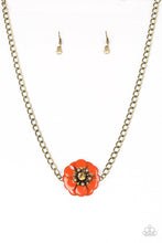 Load image into Gallery viewer, Hibiscus Hula - Orange Necklace
