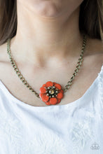 Load image into Gallery viewer, Hibiscus Hula - Orange Necklace