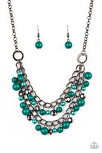 Load image into Gallery viewer, Watch Me Now - Green (Gunmetal) Necklace
