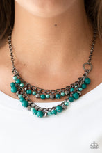 Load image into Gallery viewer, Watch Me Now - Green (Gunmetal) Necklace