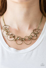 Load image into Gallery viewer, Seafront Scene - Brass Necklace