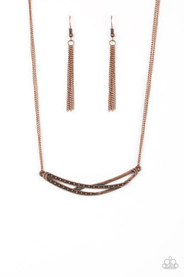 Moto Modern - Copper Necklace