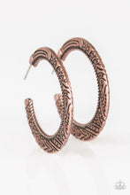 Load image into Gallery viewer, New Zealand Native - Copper Hoop Earrings