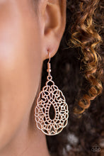 Load image into Gallery viewer, Wisteria Histeria - Rose Gold Earrings