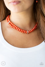 Load image into Gallery viewer, Put On Your Party Dress - Orange Choker Necklace