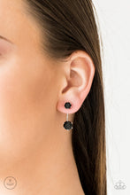 Load image into Gallery viewer, Starlet Squad - Black Double-Sided Post Earrings
