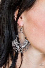Load image into Gallery viewer, Indigenous Idol - Black Gunmetal Earrings